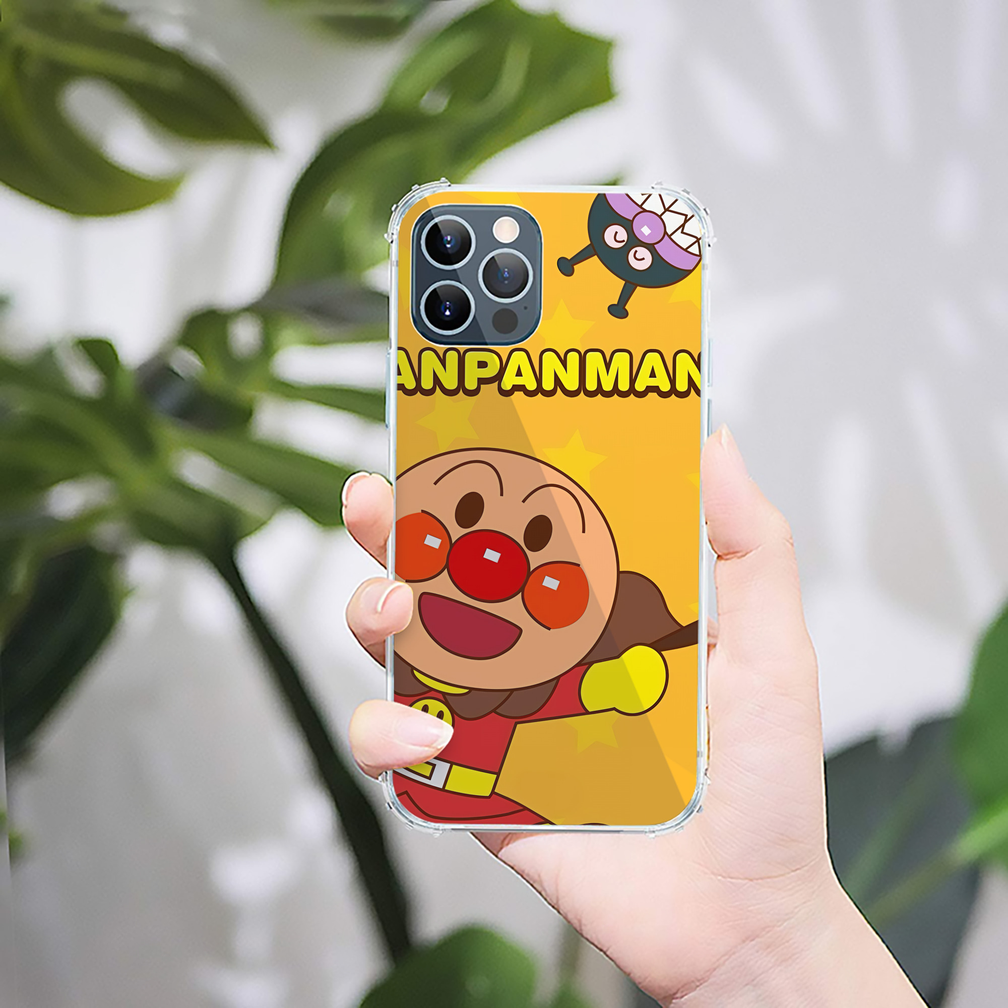 （画像用） アンパンマン Anpanman 【iPhone 12シリーズ対応】透明スマホケース（クリアソフトケース）